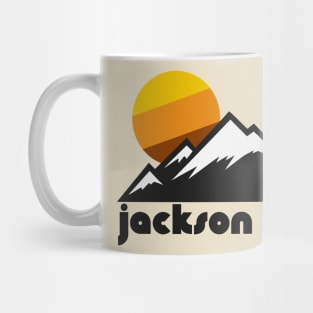 Retro Jackson Hole ))(( Tourist Souvenir Travel Design Mug